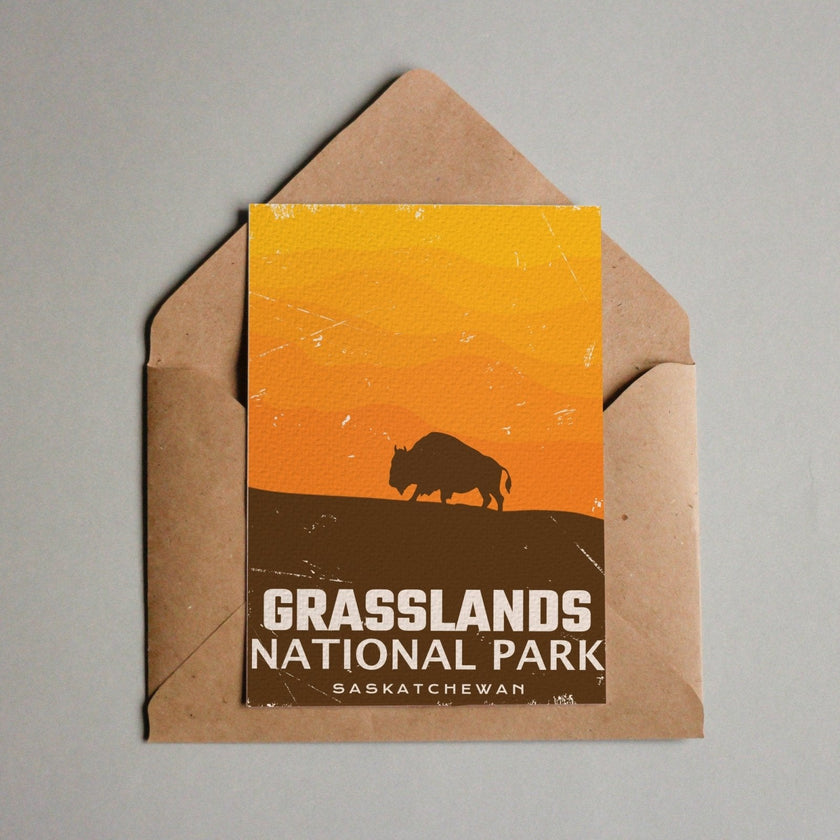 Grasslands National Park of Canada Postcard, Canada Parks