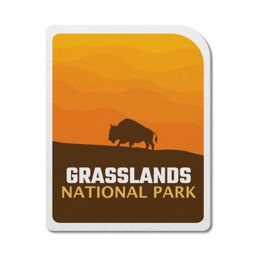 Grasslands National Park of Canada Waterproof Vinyl Sticker, Canada Parks