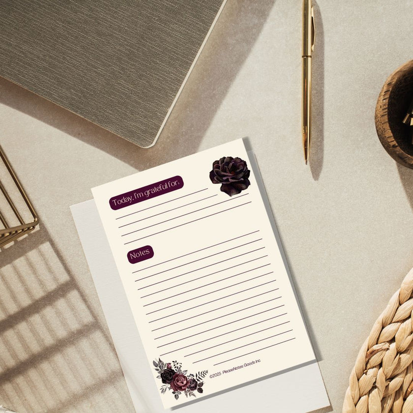 Gratitude But Make It Cute Notepad