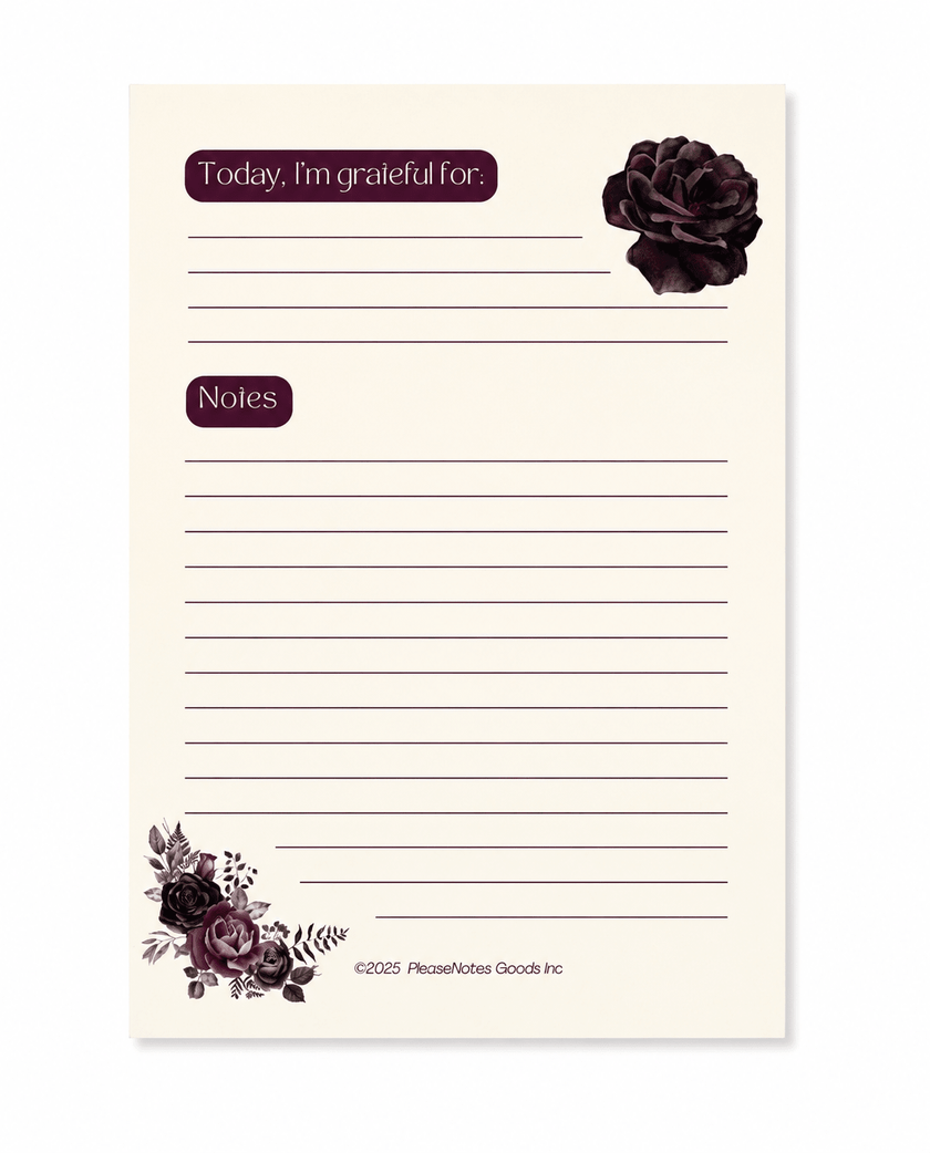 Gratitude But Make It Cute Notepad