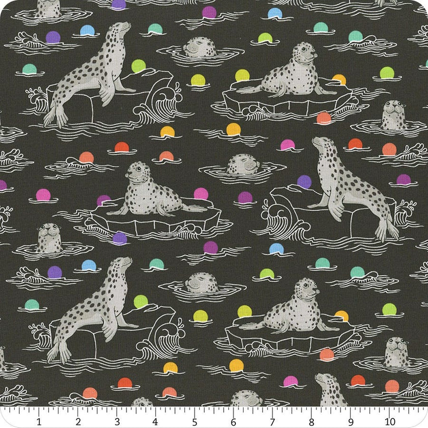 Tula Pink - Gray Work -Seal the Deal - Carbon - PWTP259-CARBON