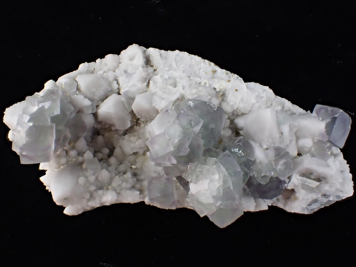 Green Window Fluorite on Milky Quartz – Inner Mongolia, China