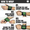 Battle Wrap Wrist Straps (Pair) – Green