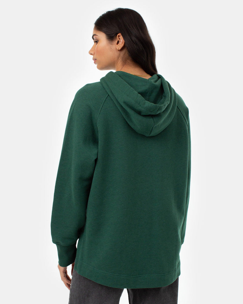Treefleece Slit Hem Oversized Hoodie
