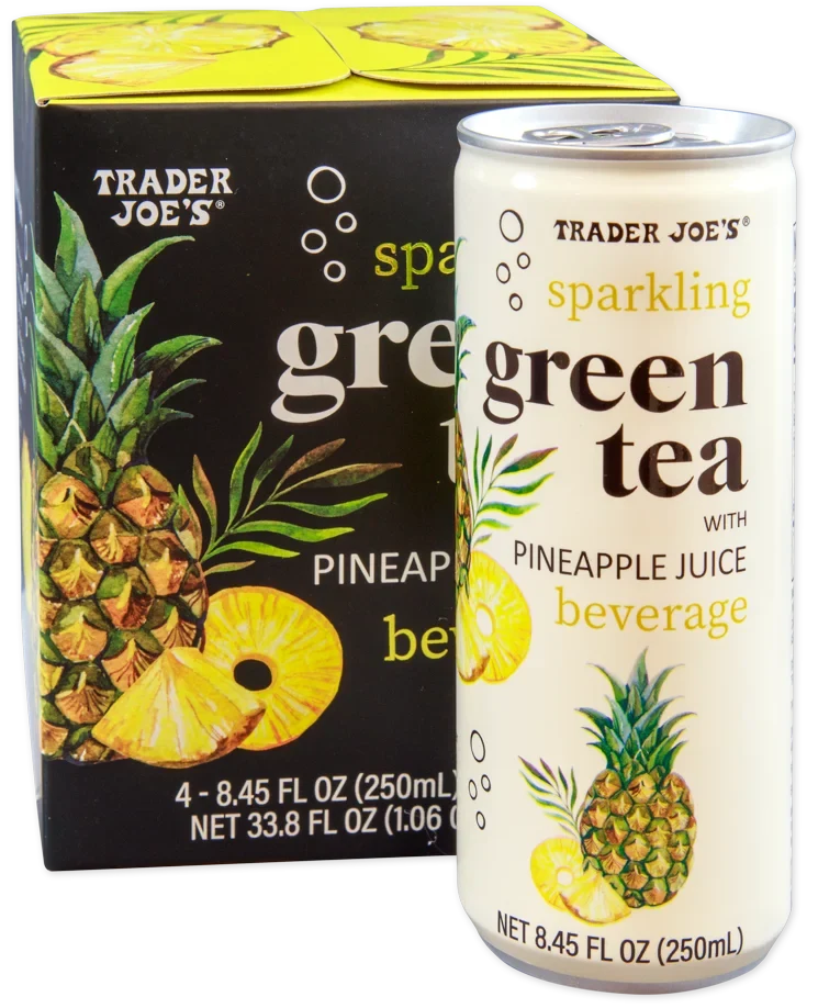Trader Joe's Sparkling Green Tea with Pineapple Juice, 1L