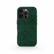 Green Alcantara Case For iPhone 16 Pro Max