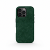 Green Alcantara Case For iPhone 16 Pro