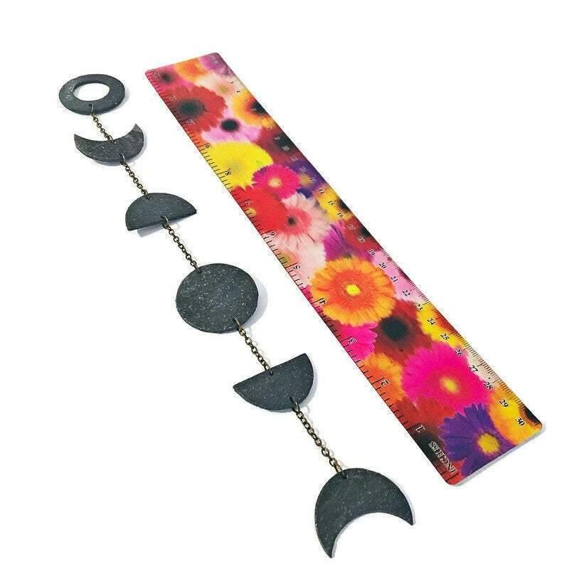 Grey Moon Phase Wall Hanging