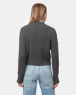 Highline Rib Cropped Mock Neck