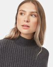 Highline Rib Cropped Mock Neck