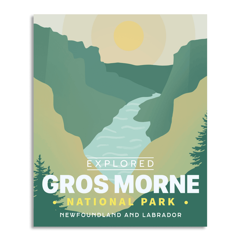 Gros Morne National Park 'Explored' Poster, Canada Parks