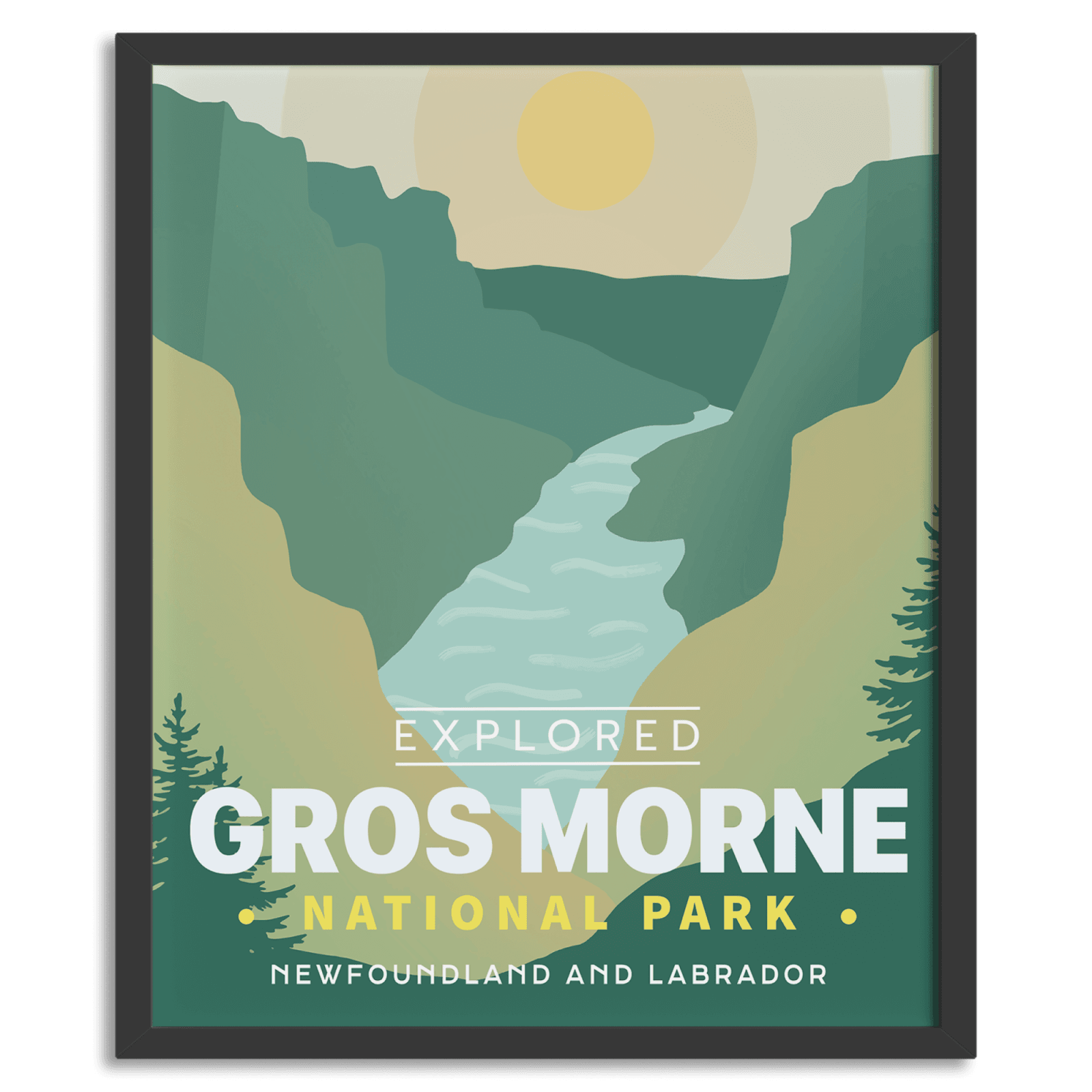 Gros Morne National Park 'Explored' Poster, Canada Parks