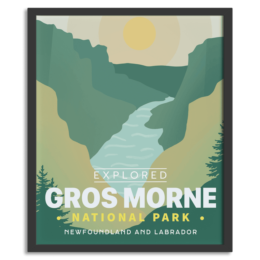 Gros Morne National Park 'Explored' Poster, Canada Parks