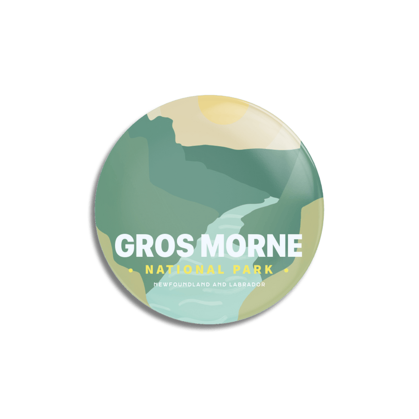 Gros Morne National Park of Canada Pinback Button, Canada Parks