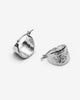 Pauline - Boucles d’oreilles anneaux en argent par une joaillière de Montreal