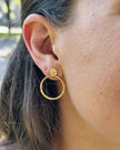 Boucles d’oreilles ear jackets fabriquées à Montréal