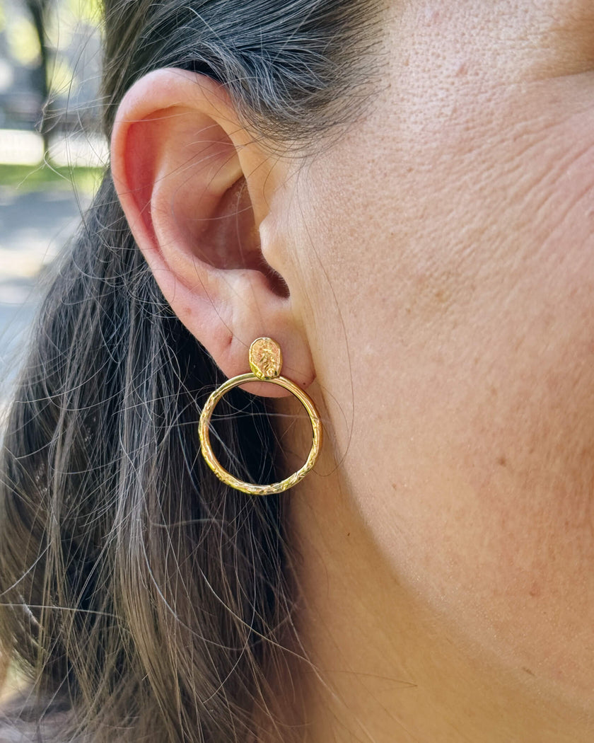 Boucles d’oreilles ear jackets fabriquées à Montréal