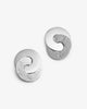 Fonceuse - Boucles d'oreilles cercles entrelacés en argent texturé