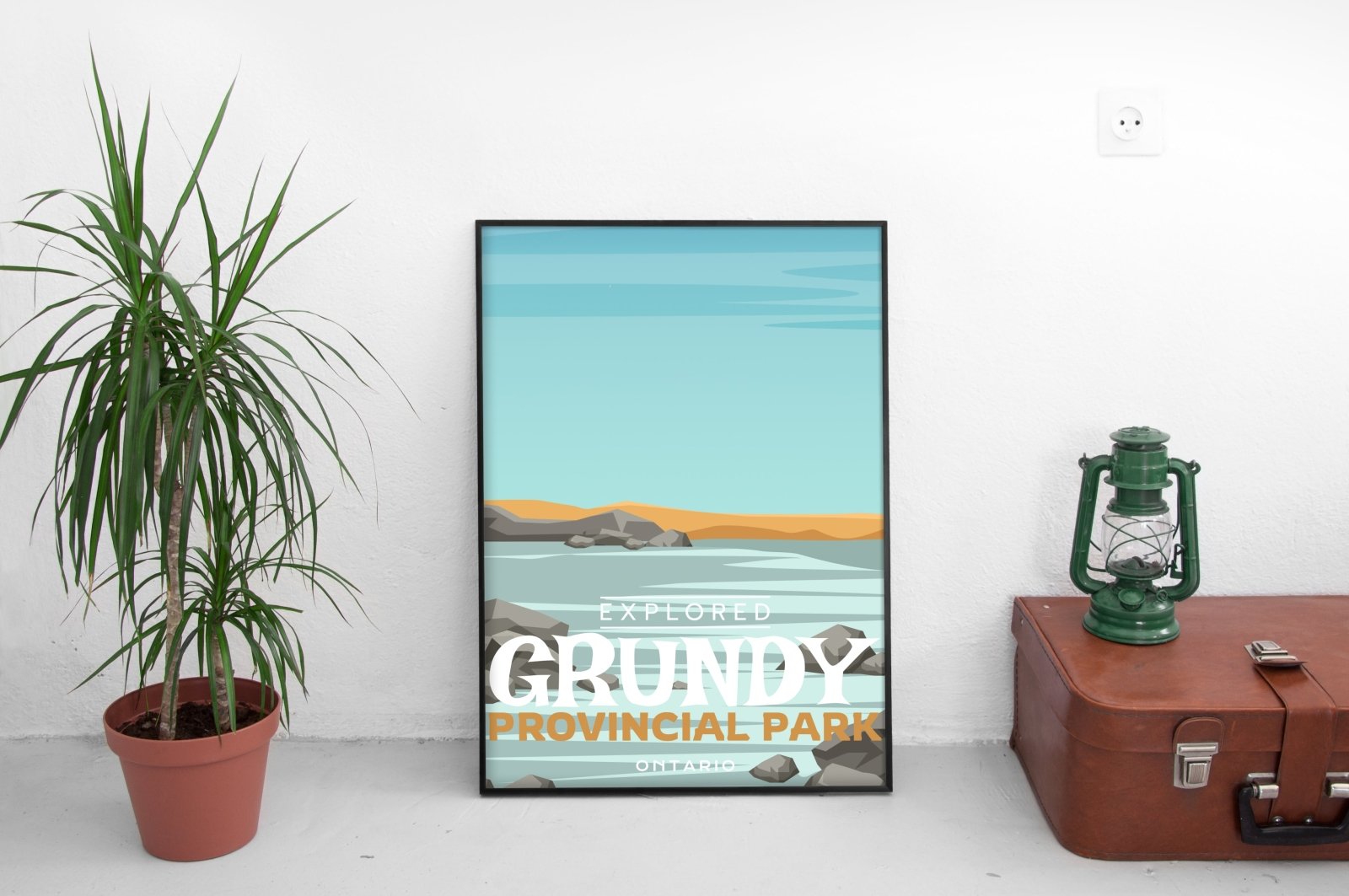 Grundy Provincial Park 'Explored' Poster, Canada Parks