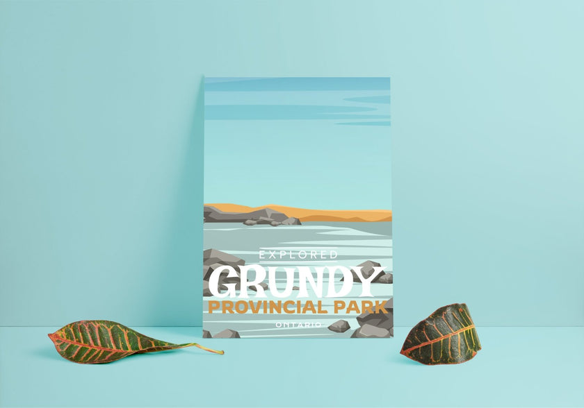 Grundy Provincial Park 'Explored' Poster, Canada Parks