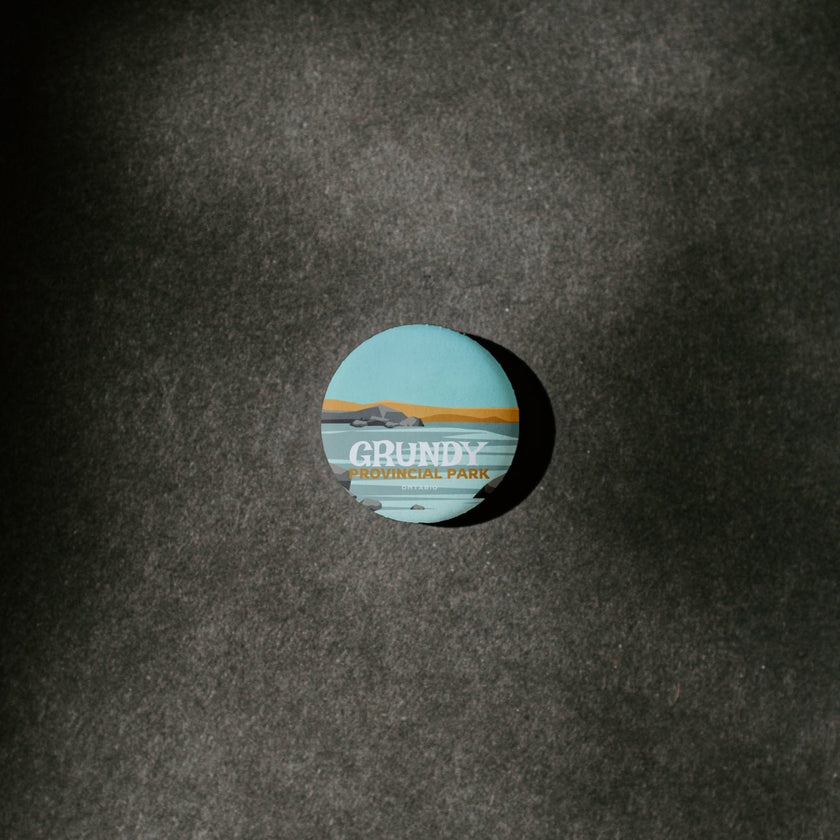 Grundy Provincial Park of Ontario Pinback Button, Canada Parks