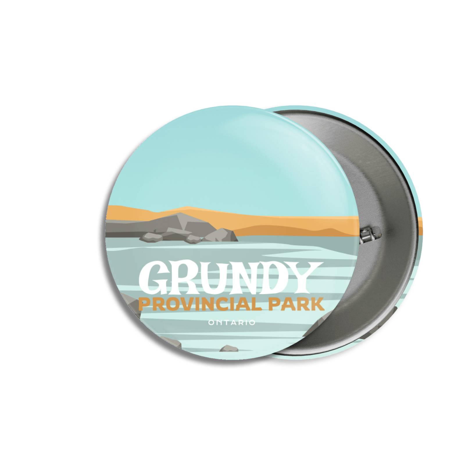 Grundy Provincial Park of Ontario Pinback Button, Canada Parks