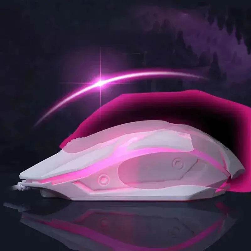GTX300 Gaming CF LOL Gaming Keyboard Mouse Glowing Set