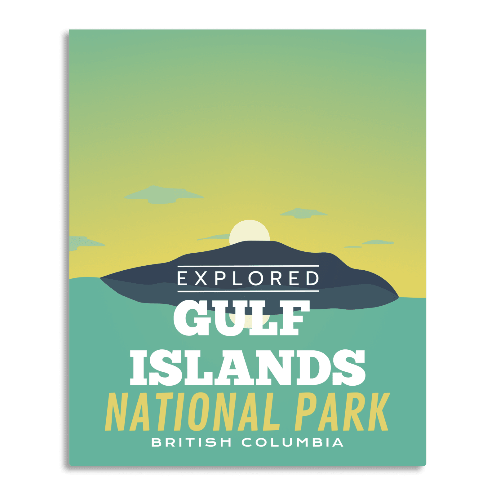 Gulf Islands National Park 'Explored' Poster, Canada Parks