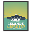 Gulf Islands National Park 'Explored' Poster, Canada Parks