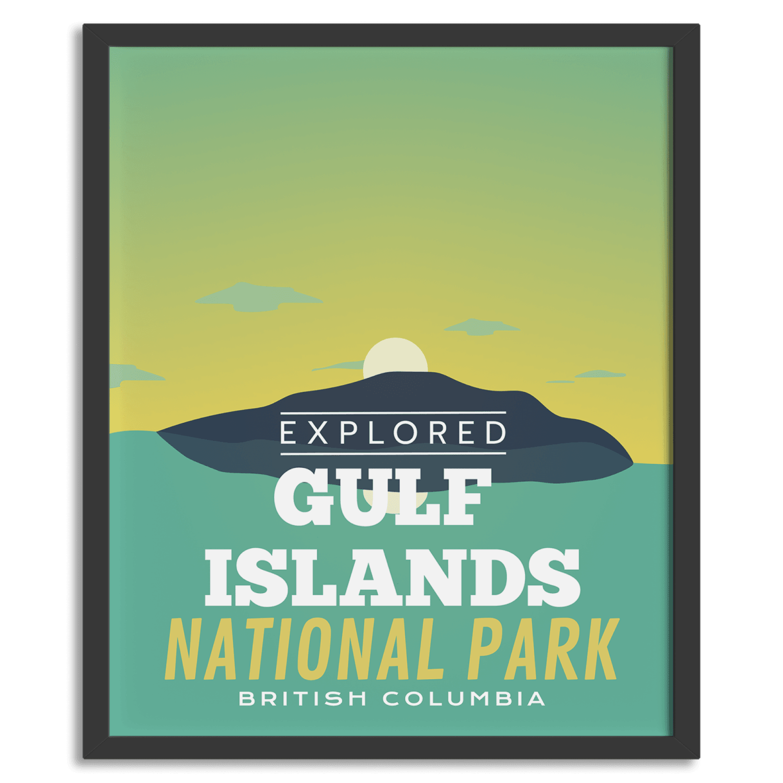 Gulf Islands National Park 'Explored' Poster, Canada Parks