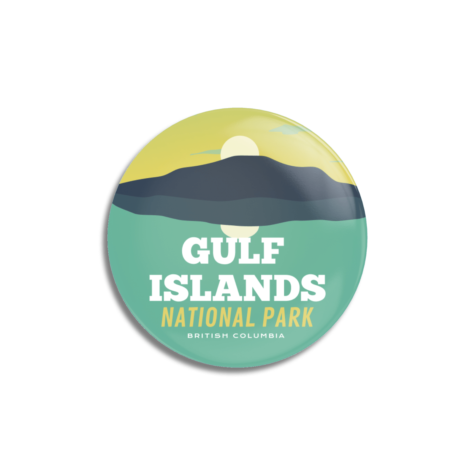 Gulf Islands National Park of Canada Pinback Button, Canada Parks