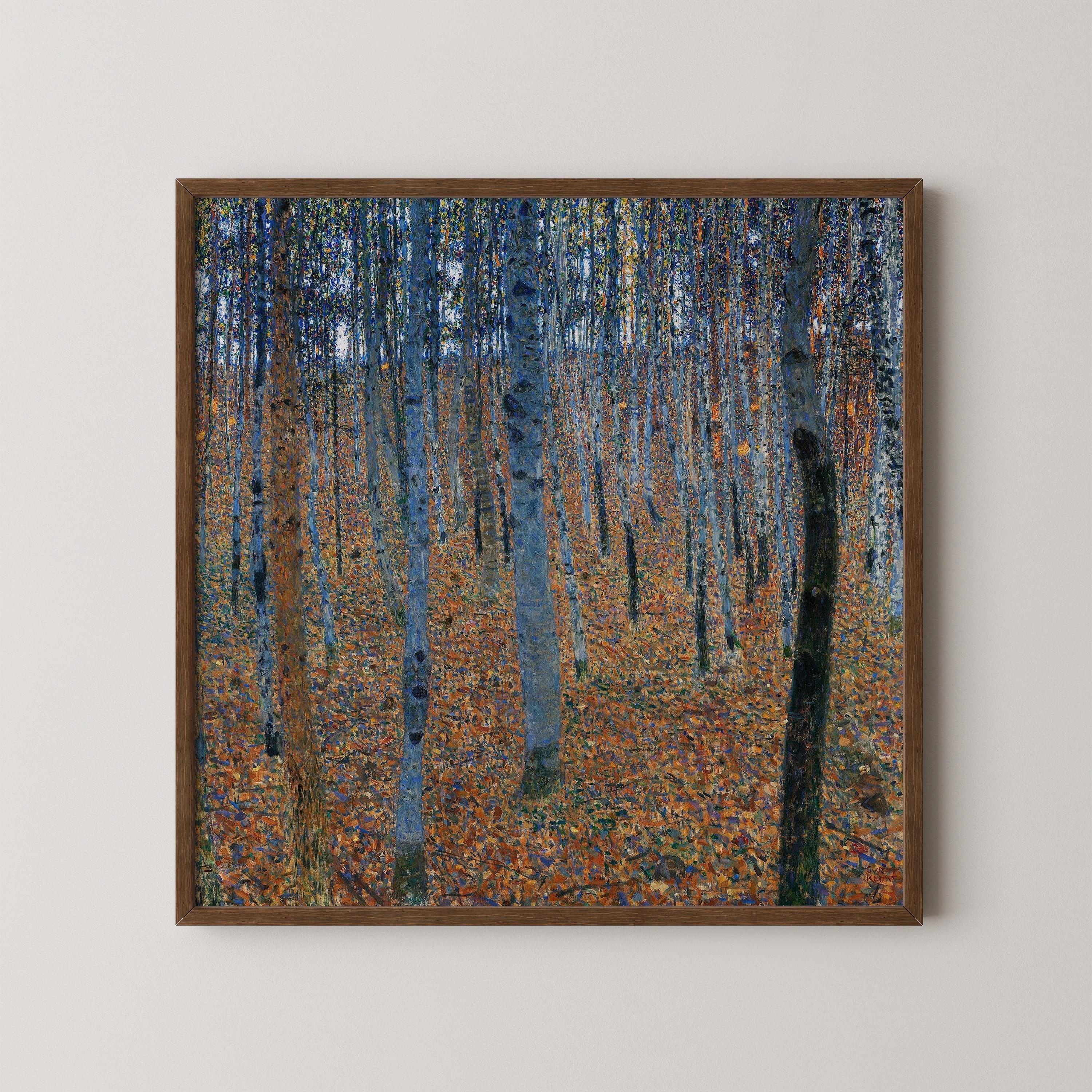 Gustav Klimt - Beech Grove | Famous Vintage Painting (available handframed or unframed) 1x1