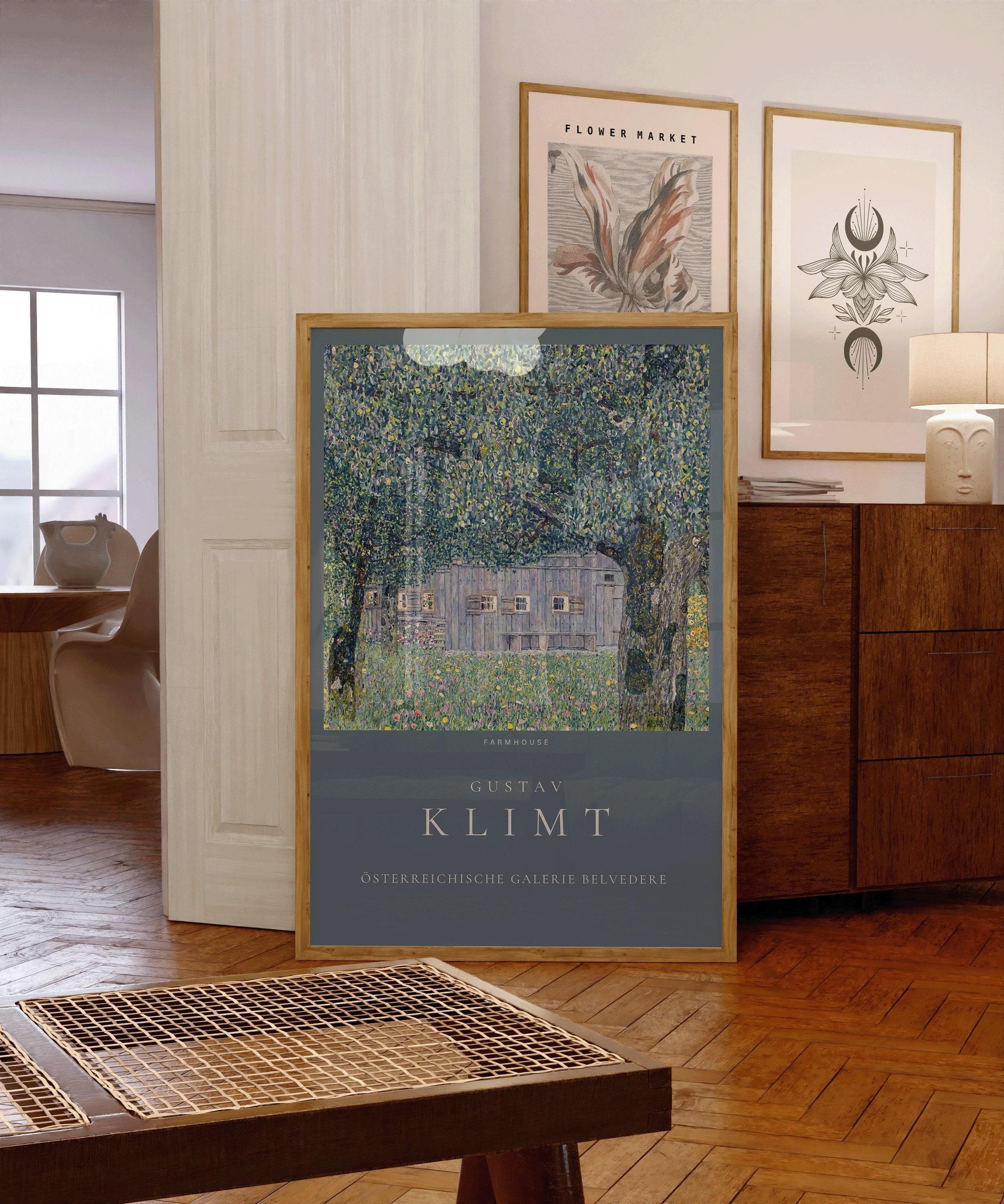 Gustav Klimt - Farmhouse | Famous Vintage Painting (available handframed or unframed)