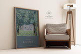 Gustav Klimt - Farmhouse | Famous Vintage Painting (available handframed or unframed)