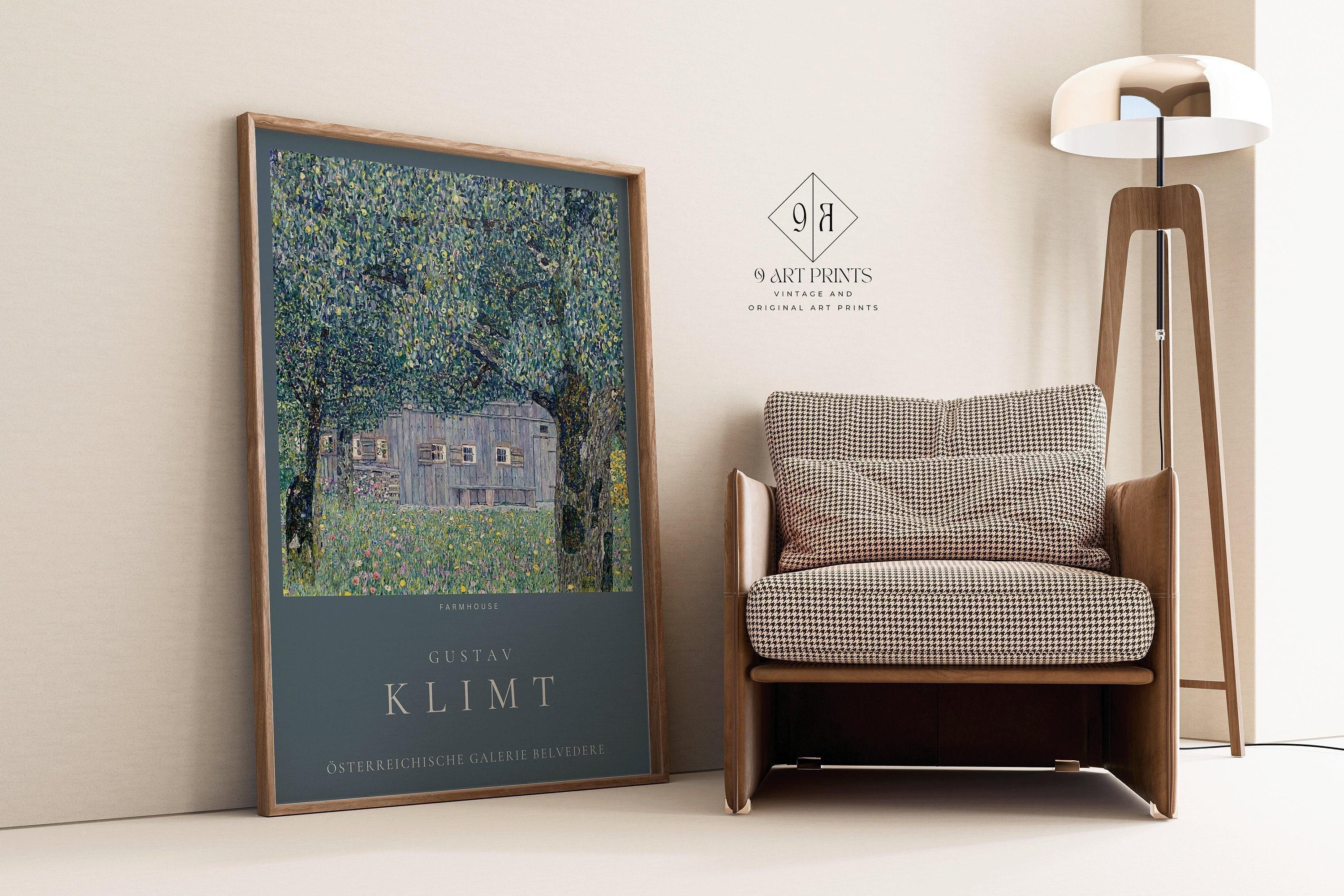 Gustav Klimt - Farmhouse | Famous Vintage Painting (available handframed or unframed)