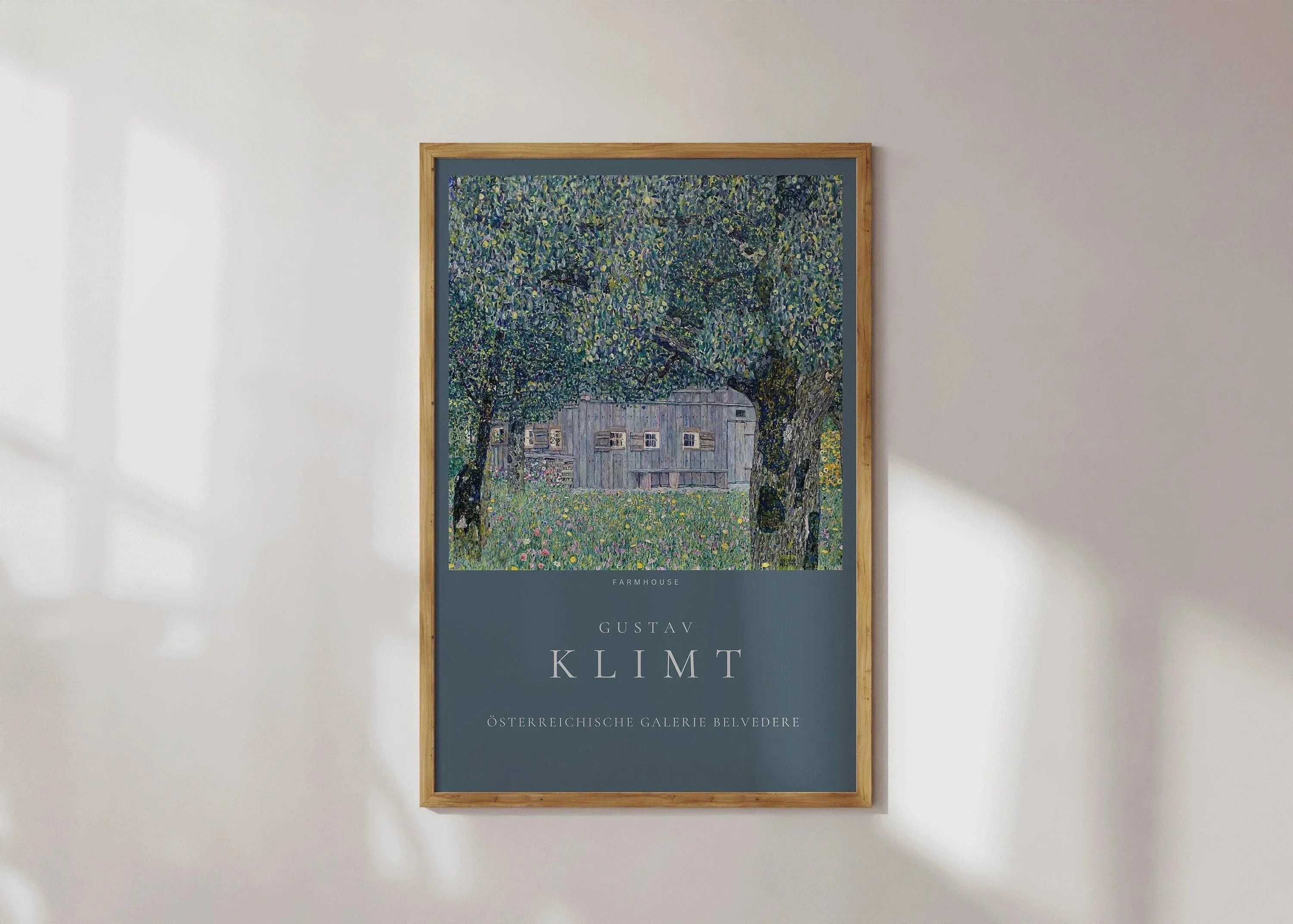 Gustav Klimt - Farmhouse | Famous Vintage Painting (available handframed or unframed)