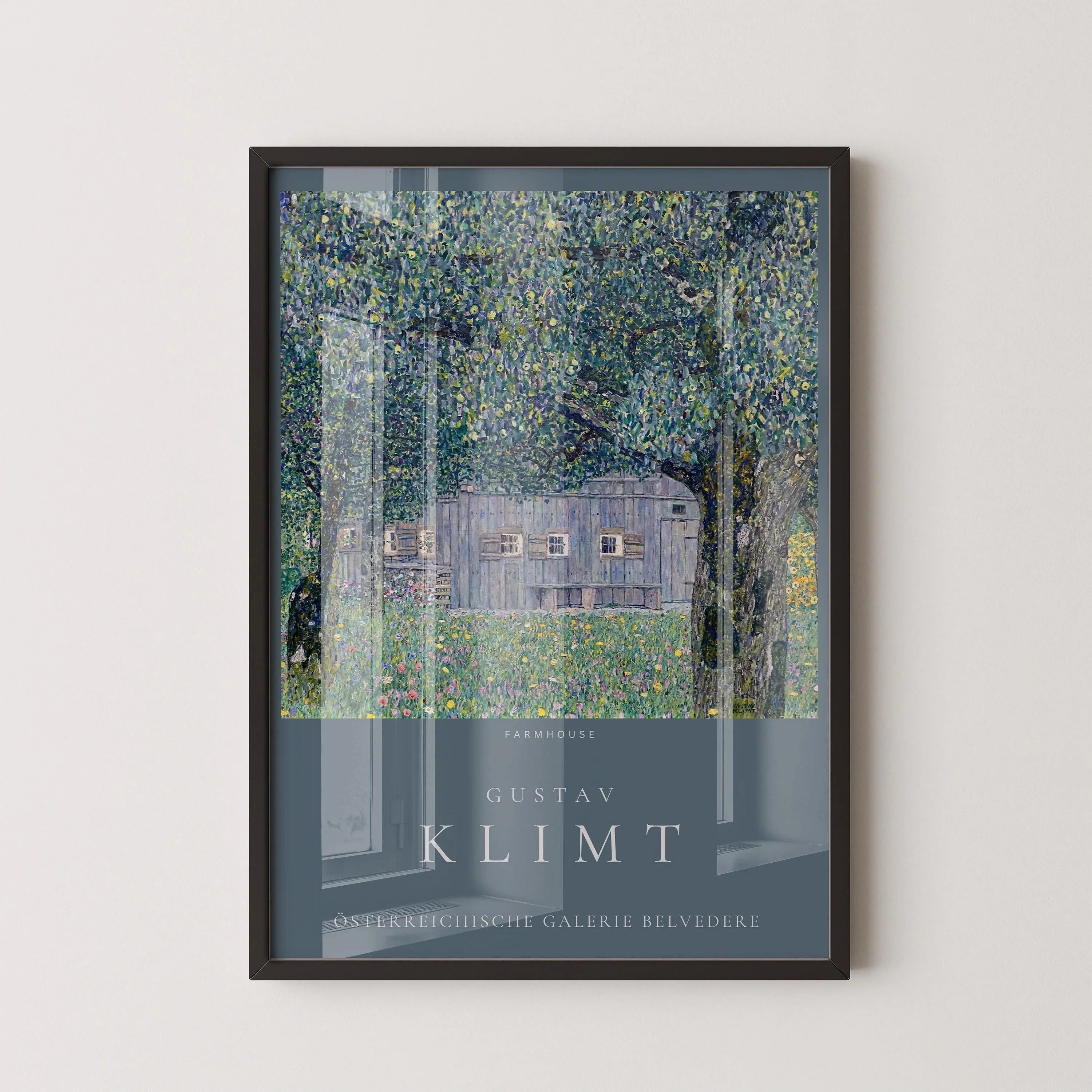Gustav Klimt - Farmhouse | Famous Vintage Painting (available handframed or unframed)
