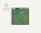 Gustav Klimt - Poppies | Famous Vintage Painting (available handframed or unframed) 1x1