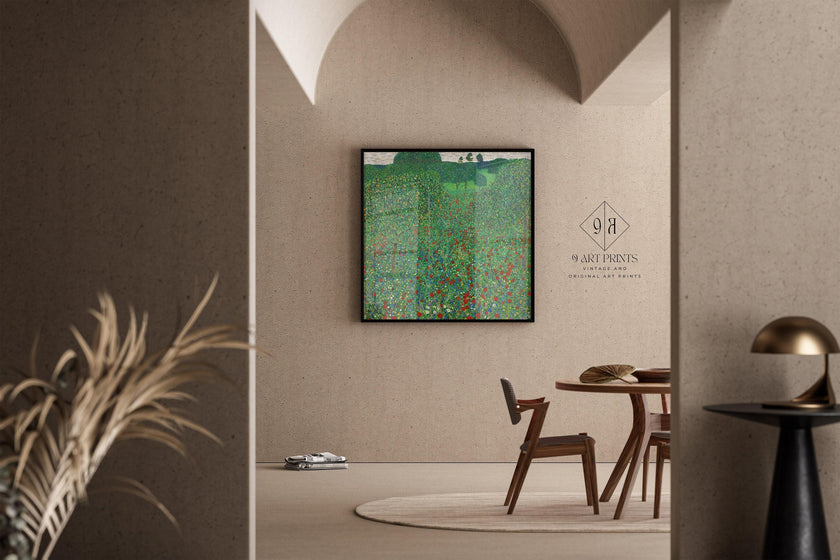 Gustav Klimt - Poppies | Famous Vintage Painting (available handframed or unframed) 1x1