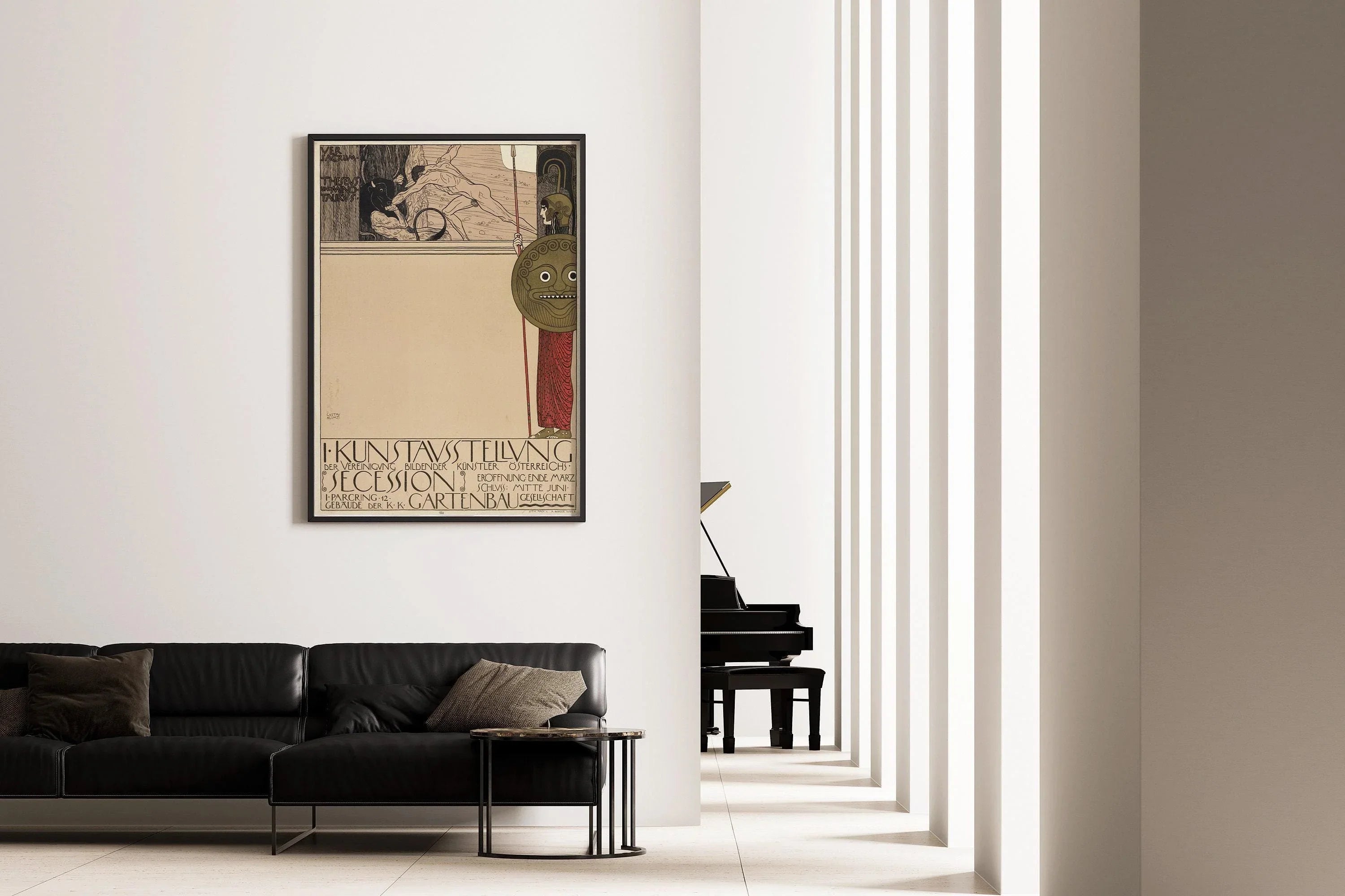 Gustav Klimt - Vienna Secession | Famous Vintage Art Exhibition Poster (available handframed or unframed)