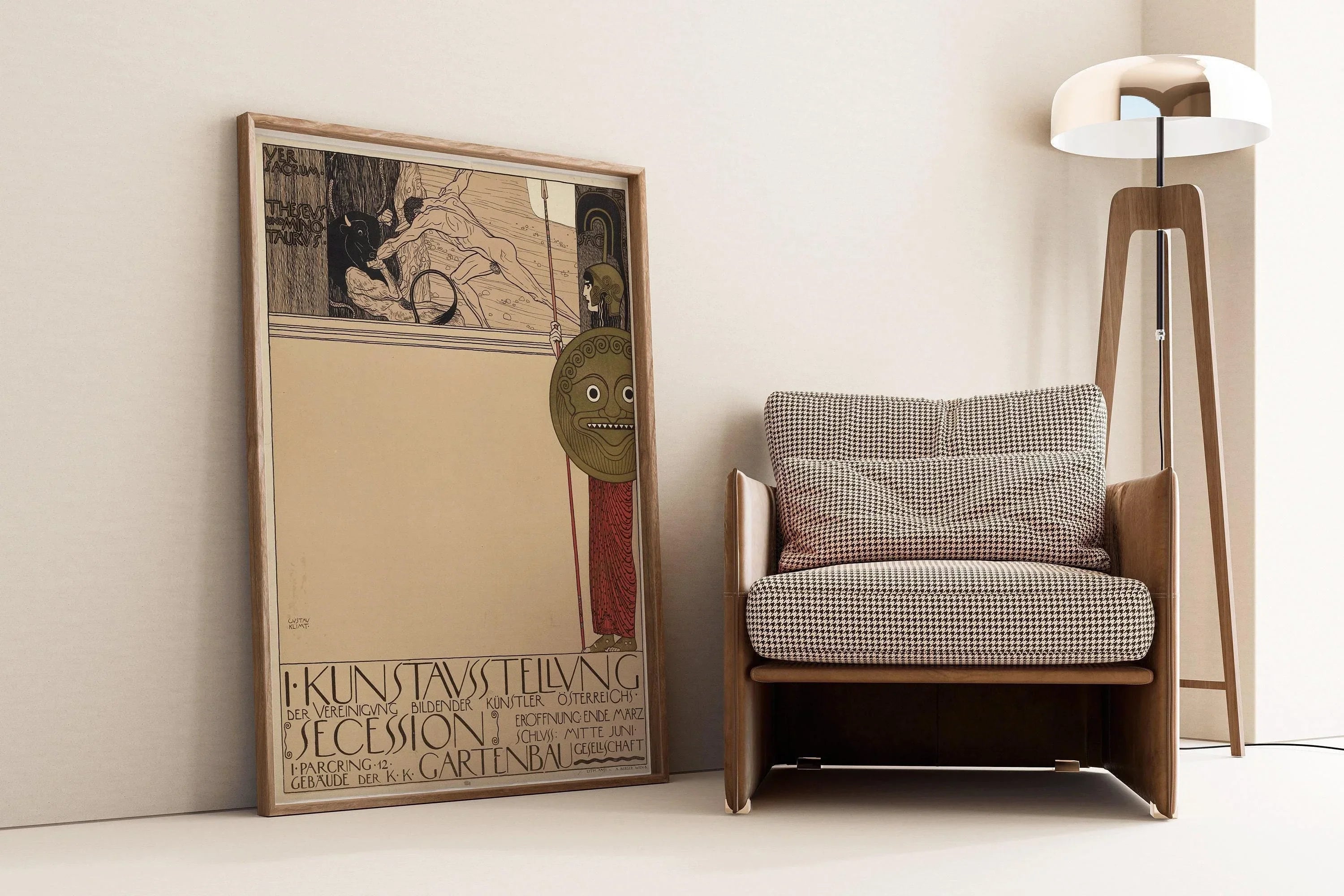 Gustav Klimt - Vienna Secession | Famous Vintage Art Exhibition Poster (available handframed or unframed)