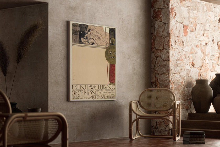 Gustav Klimt - Vienna Secession | Famous Vintage Art Exhibition Poster (available handframed or unframed)