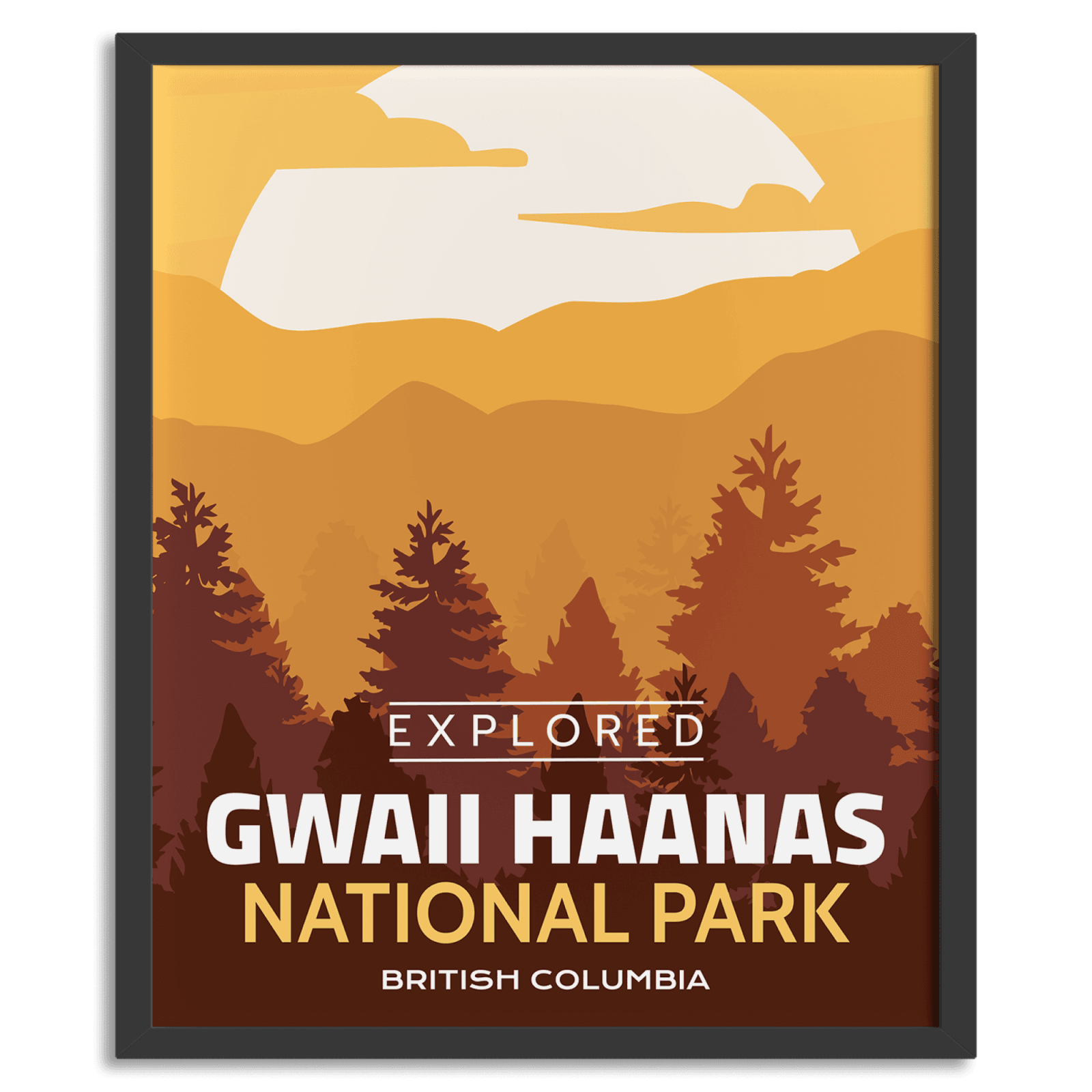 Gwaii Haanas National Park 'Explored' Poster, Canada Parks