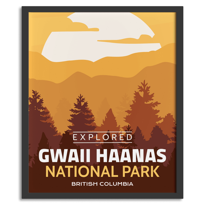 Gwaii Haanas National Park 'Explored' Poster, Canada Parks