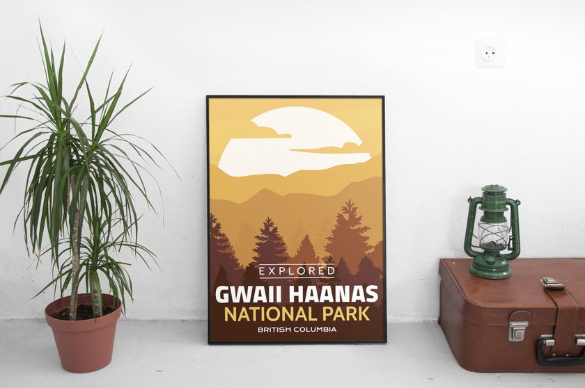 Gwaii Haanas National Park 'Explored' Poster, Canada Parks