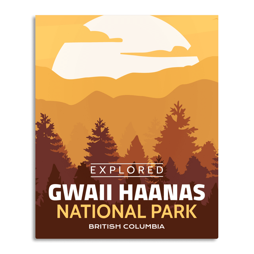 Gwaii Haanas National Park 'Explored' Poster, Canada Parks