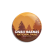 Gwaii Haanas National Park of Canada Pinback Button, Canada Parks