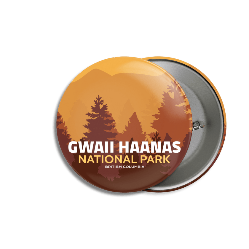 Gwaii Haanas National Park of Canada Pinback Button, Canada Parks