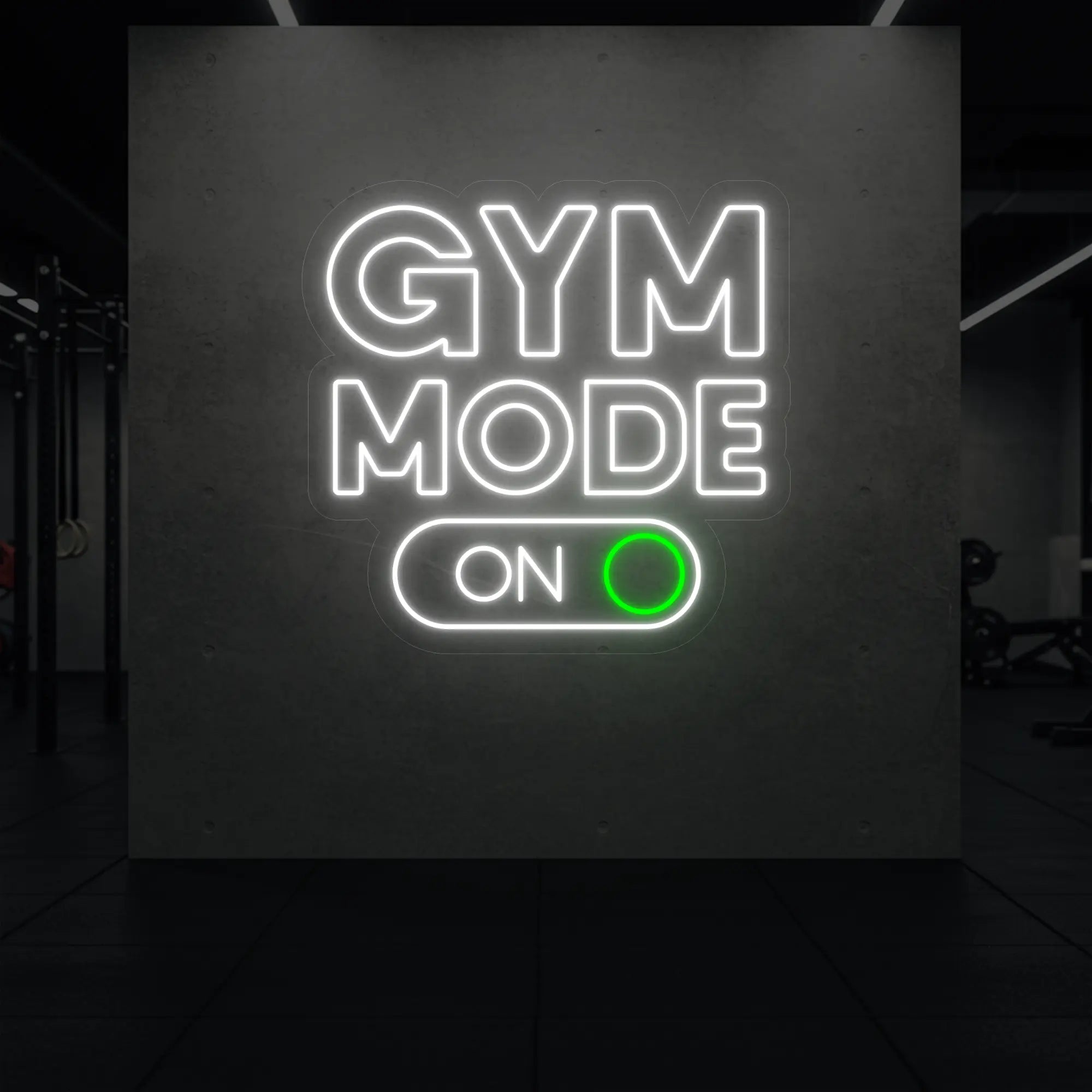 GYM MODE ON Neon Sign