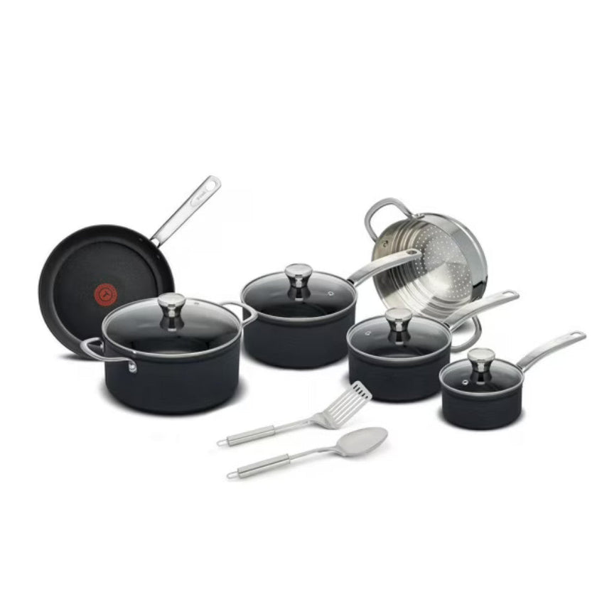 T-FAL H128SC74 Platinum 12-Piece Non-Stick Cookware Set
